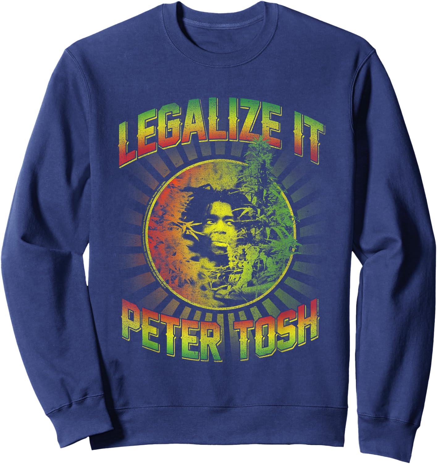 Peter Tosh Legalize It Sweatshirt - Sweatshirt | Navy