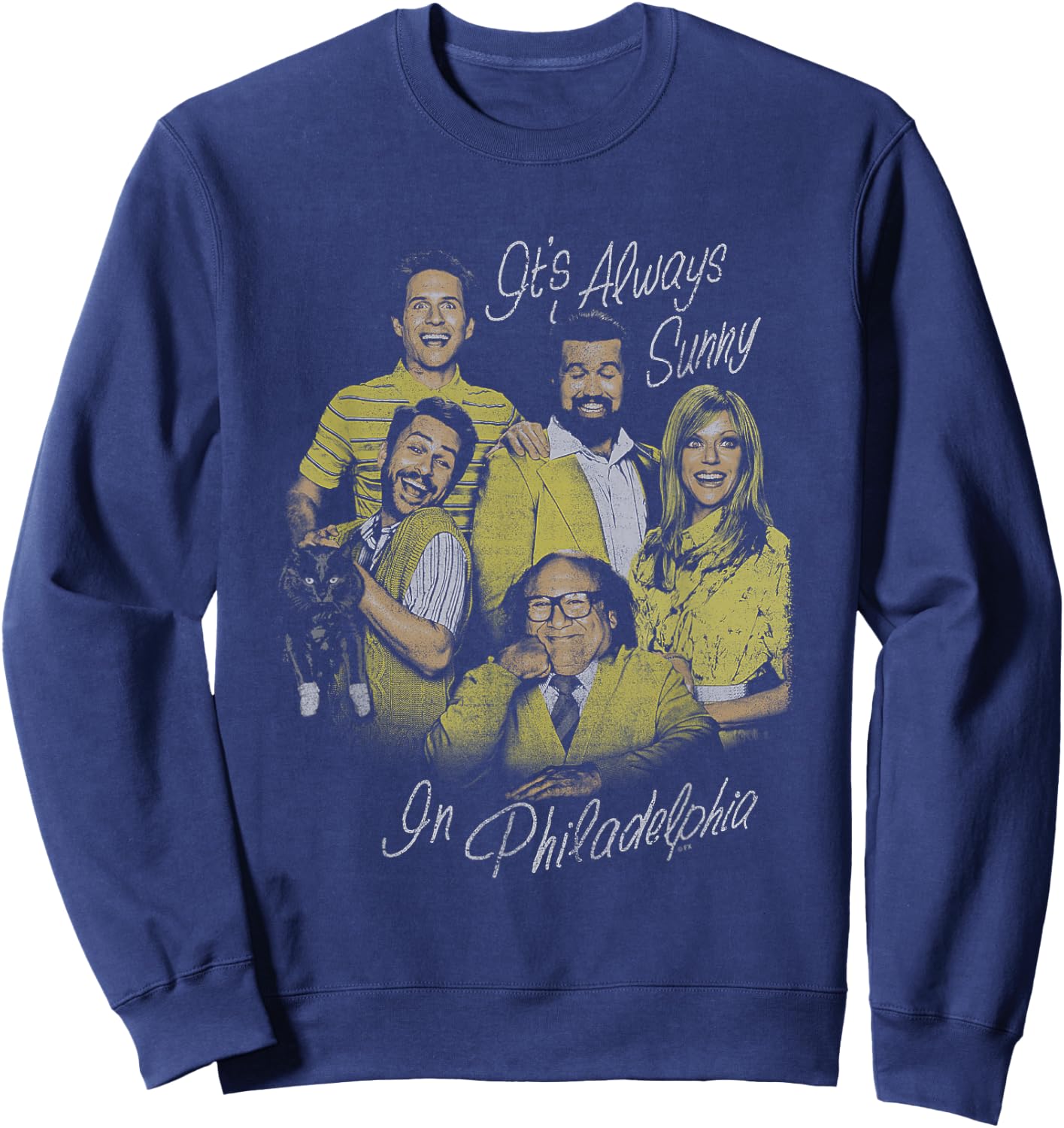 It's Always Sunny In Philadelphia The Gang's All Here Sweatshirt - Sweatshirt | Navy