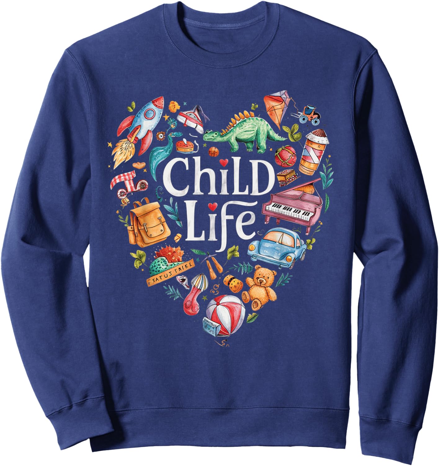 Child Life Specialist Play Therapy Intern Sweatshirt - Sweatshirt | Navy