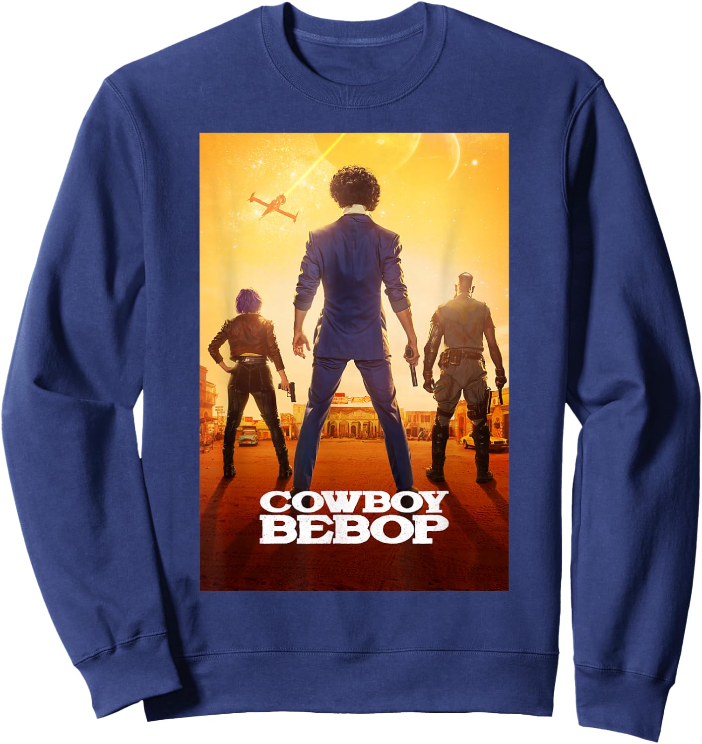Cowboy Bebop Trio Chase Poster Sweatshirt - Sweatshirt | Navy