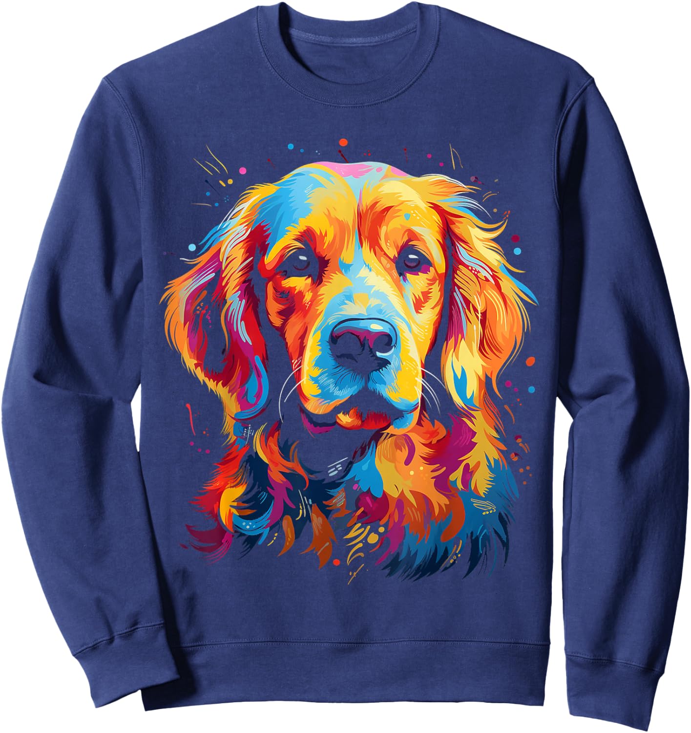 Golden retriever puppy dog Sweatshirt - Sweatshirt | Navy