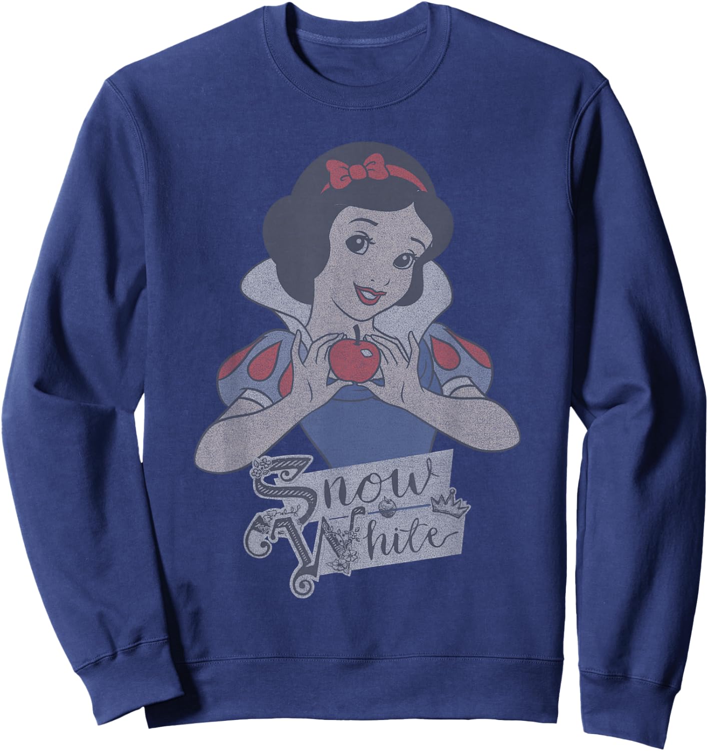 Disney Princess Snow White Holding An Apple Sweatshirt - Sweatshirt | Navy