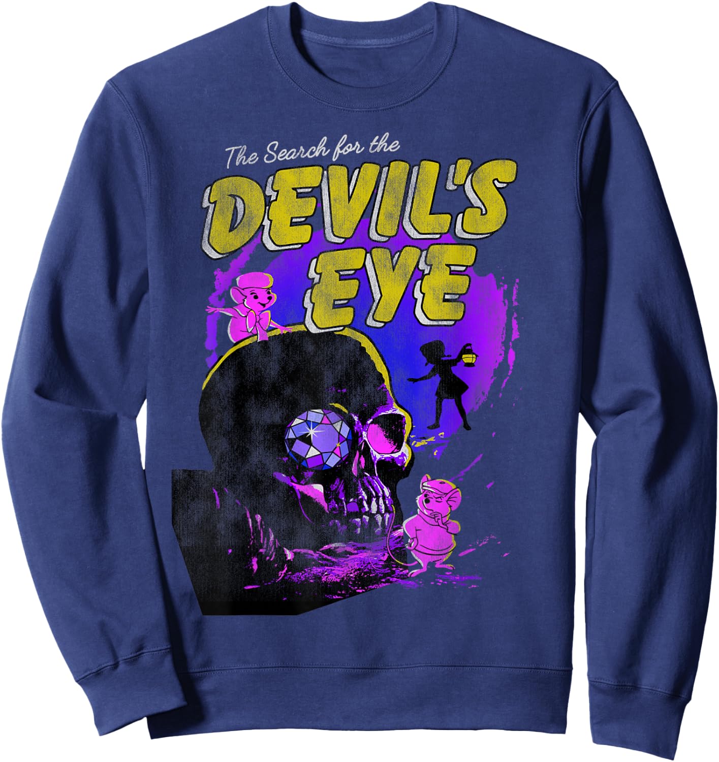 Disney The Rescuers Search For The Devil's Eye Sweatshirt - Sweatshirt | Navy
