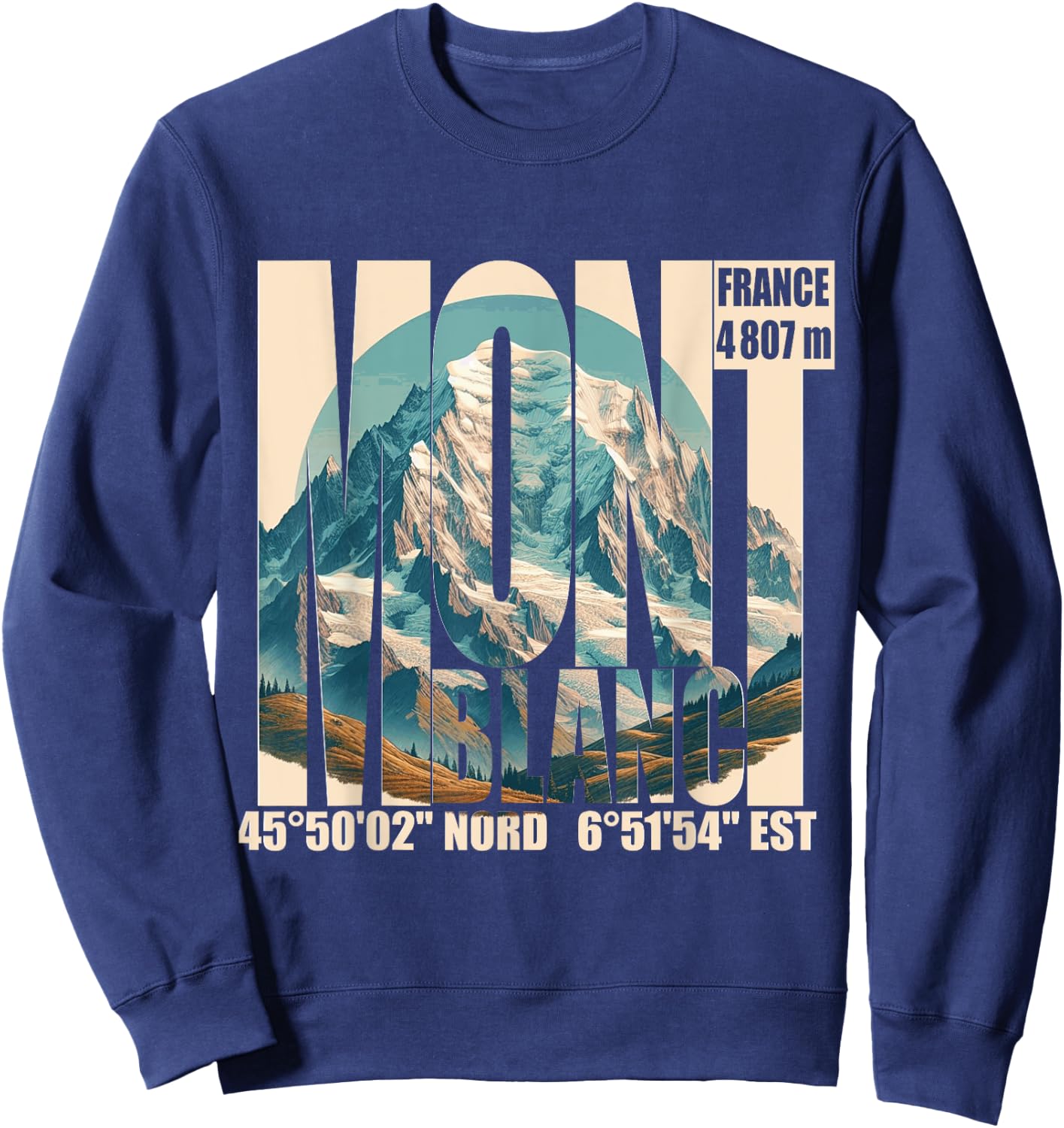 Le Mont Blanc Sweatshirt - Sweatshirt | Navy