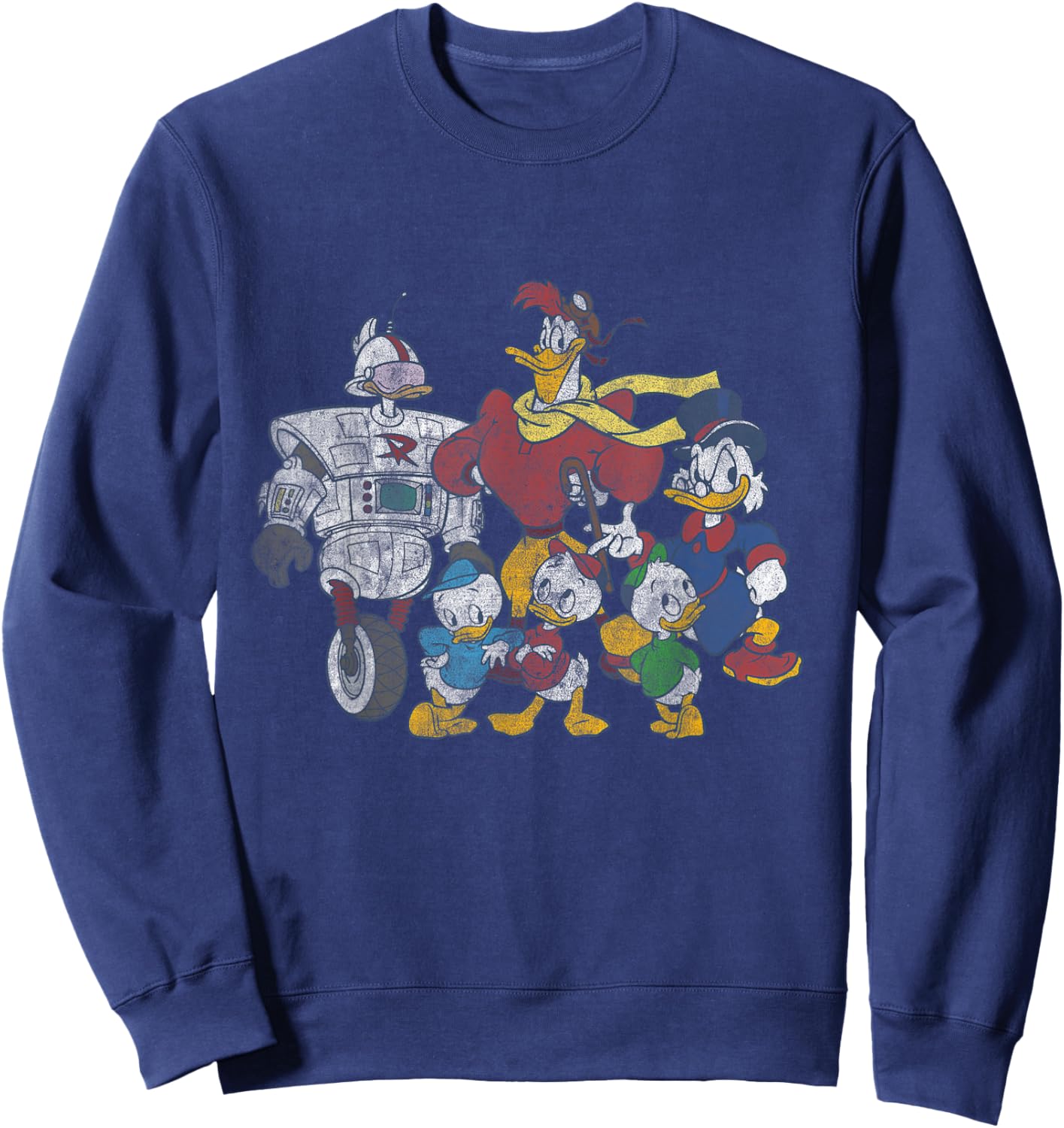 Disney - Ducktales Gizmoduck Group Sweatshirt - Sweatshirt | Navy
