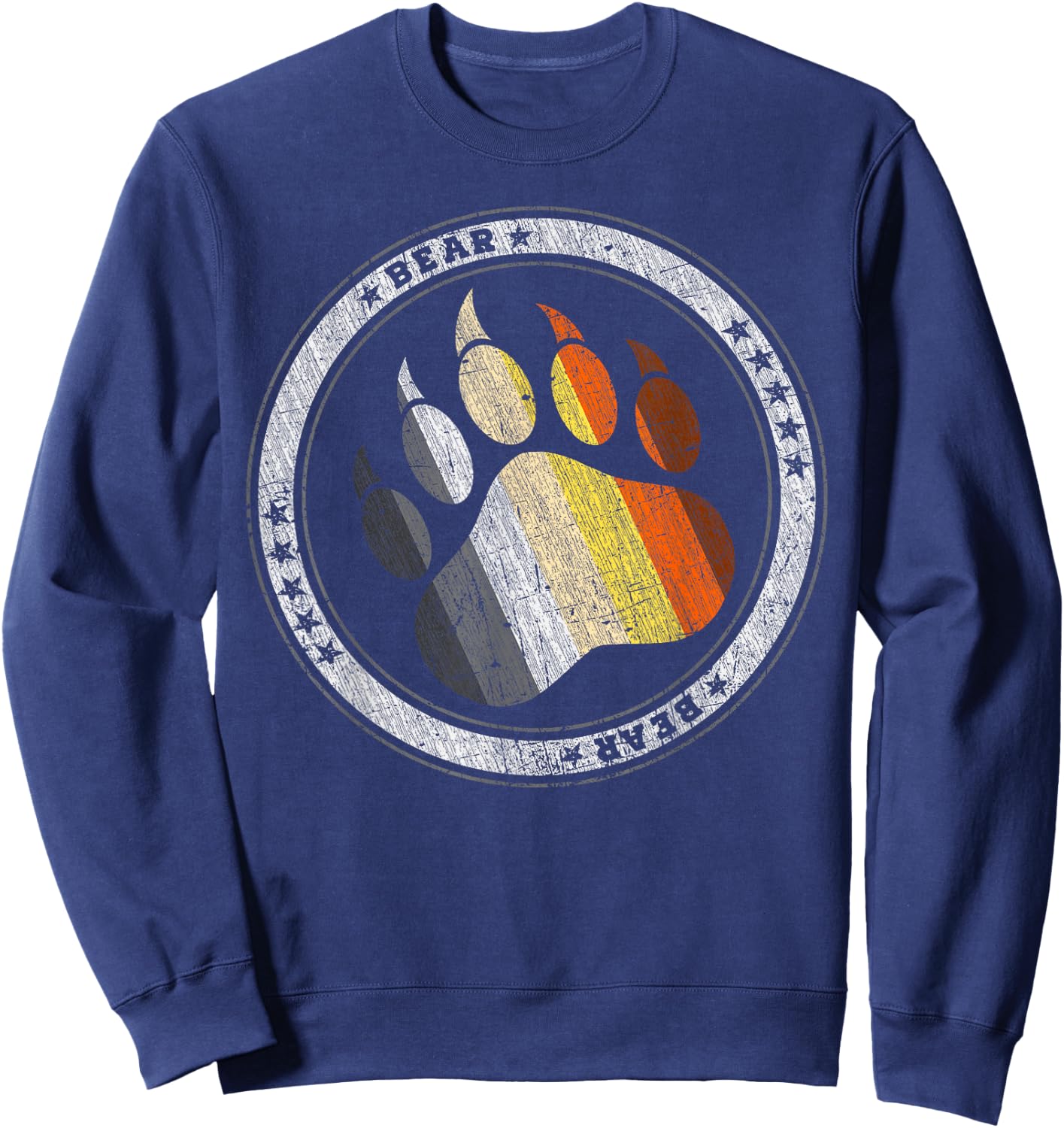 Bärentatze, Bear Community, Bär Gemeinschaft Gay Pride Bear Sweatshirt - Sweatshirt | Navy