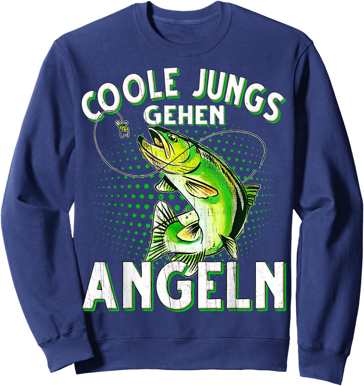Cool Boys Going Fishing Fishing Fishing , black, s Sweatshirt - Sweatshirt | Navy