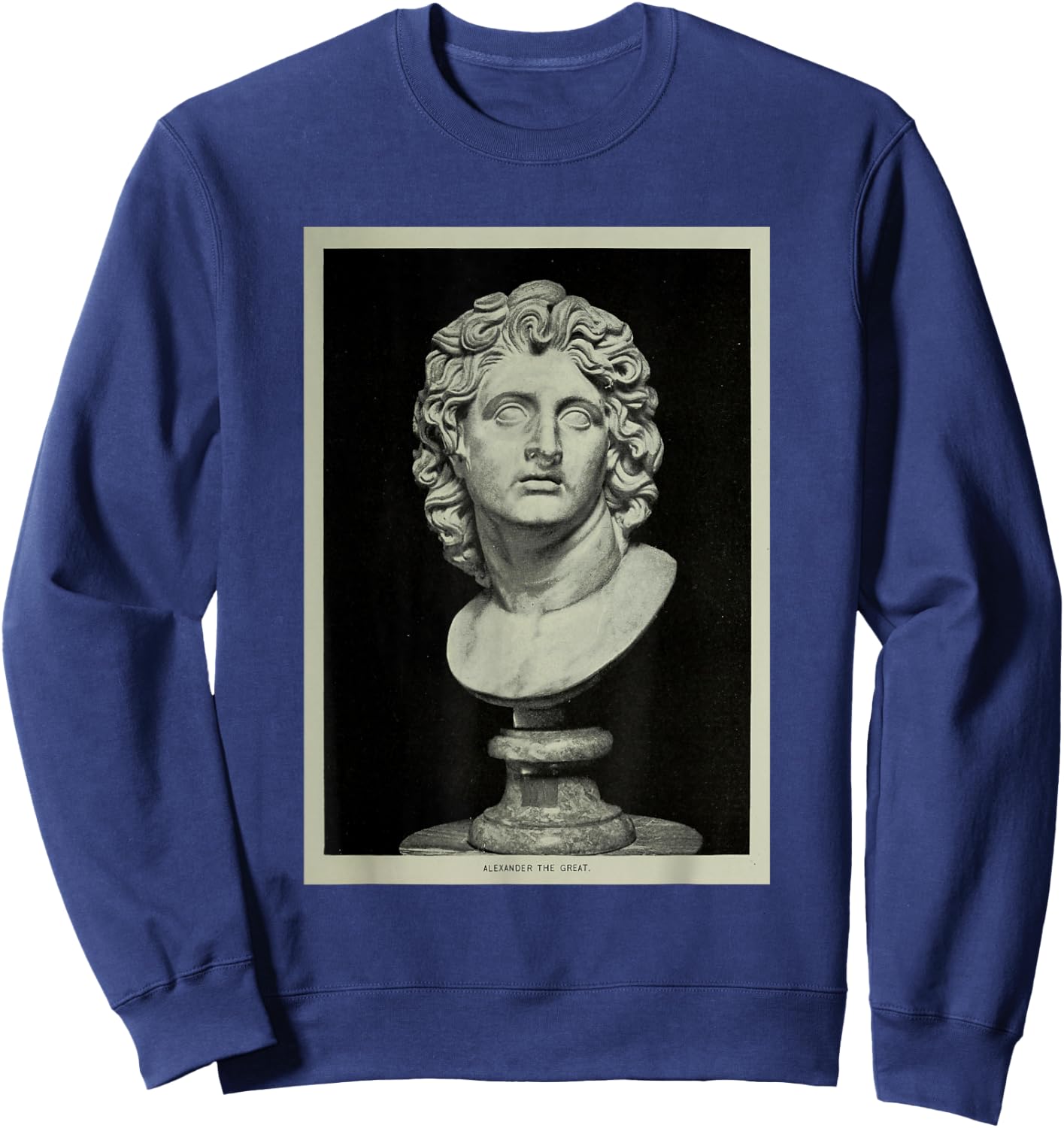 Alexander The Great Portrait Sculpture (1915) Sweatshirt - Sweatshirt | Navy
