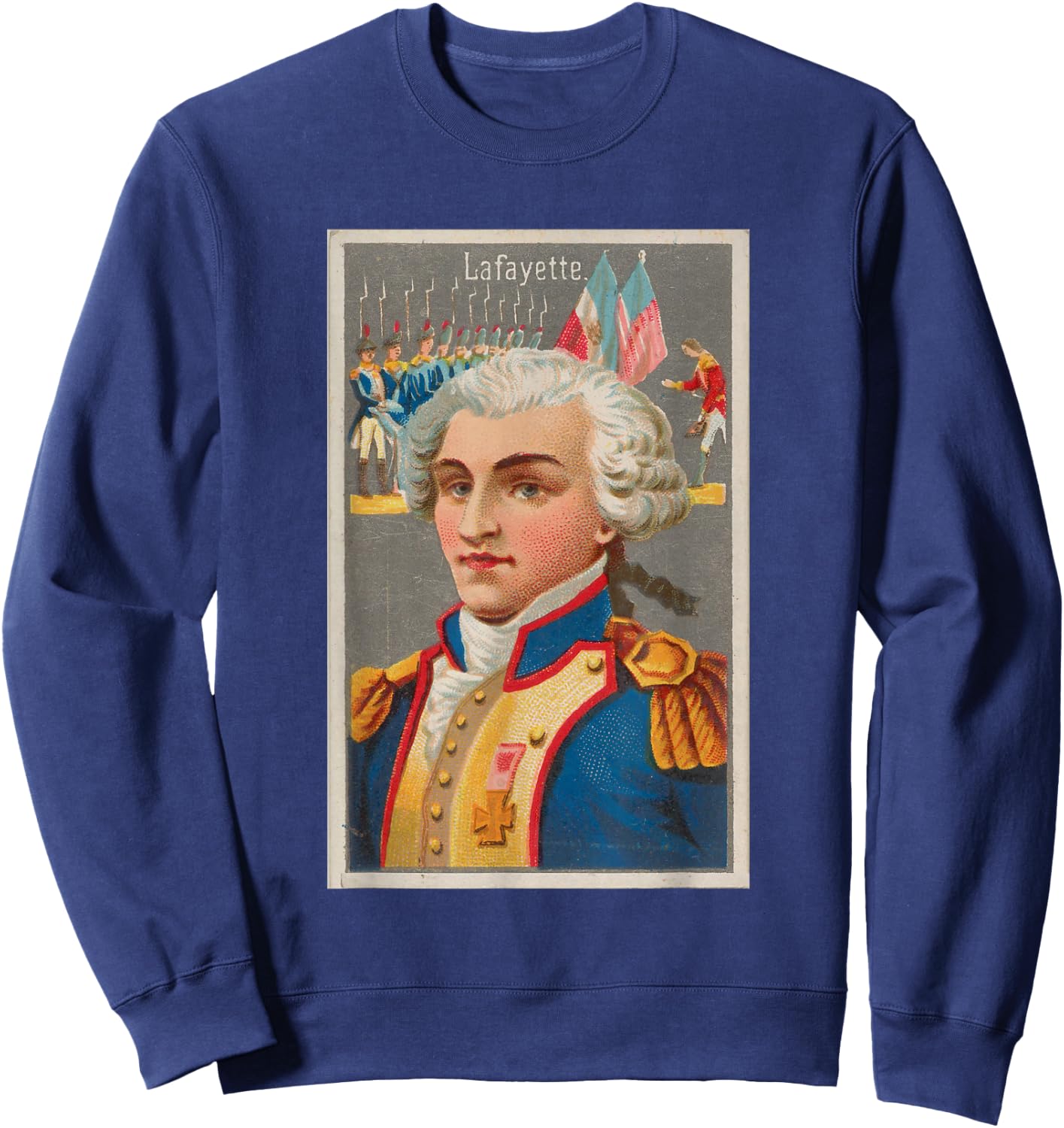 Marquis de Lafayette T Shirt Sweatshirt - Sweatshirt | Navy
