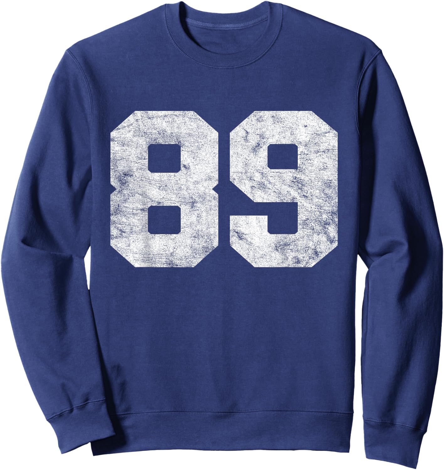 Vintage Lucky Number 89 Birthday Sports Player Team Athlete Sweatshirt - Sweatshirt | Navy
