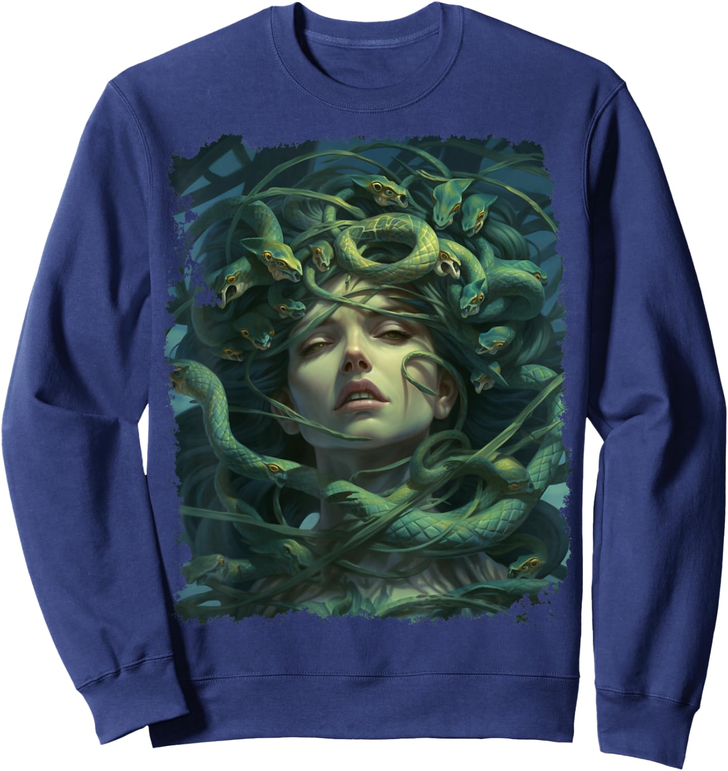 Medusa Snakes Sweatshirt - Sweatshirt | Navy