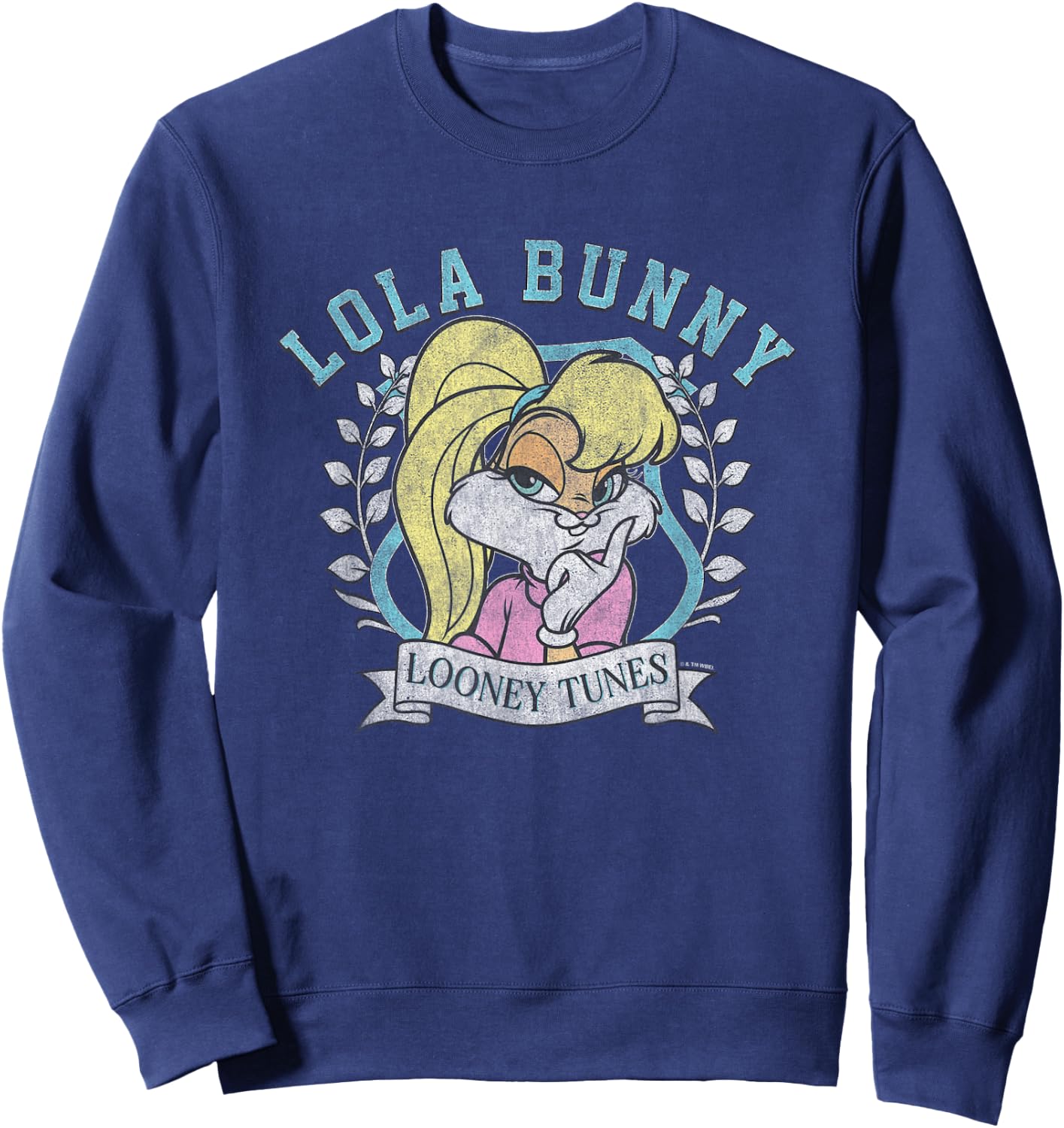 Looney Tunes Lola Bunny Distressed Portrait Sweatshirt - Sweatshirt | Navy