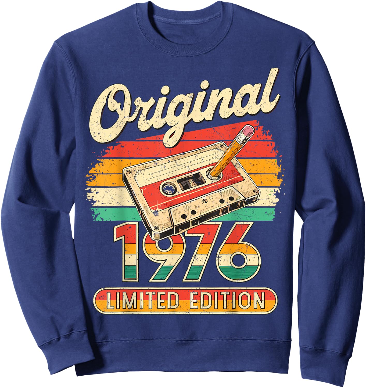 50. Geburtstag Mann Frau 50 Jahre Deko 1976 Geschenk Lustig Sweatshirt - Sweatshirt | Navy
