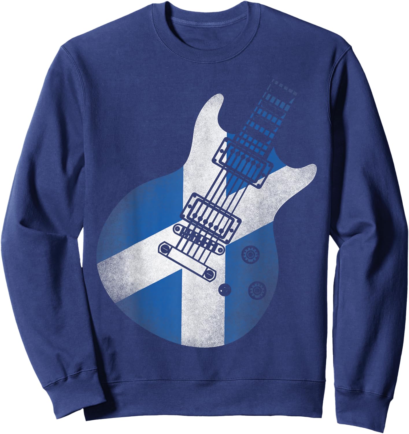 Guitar Flag Scotland Sweatshirt - Sweatshirt | Navy