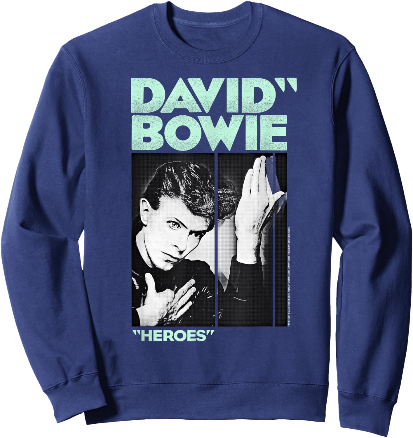 David Bowie - Festive Heroes Sweatshirt - Sweatshirt | Navy