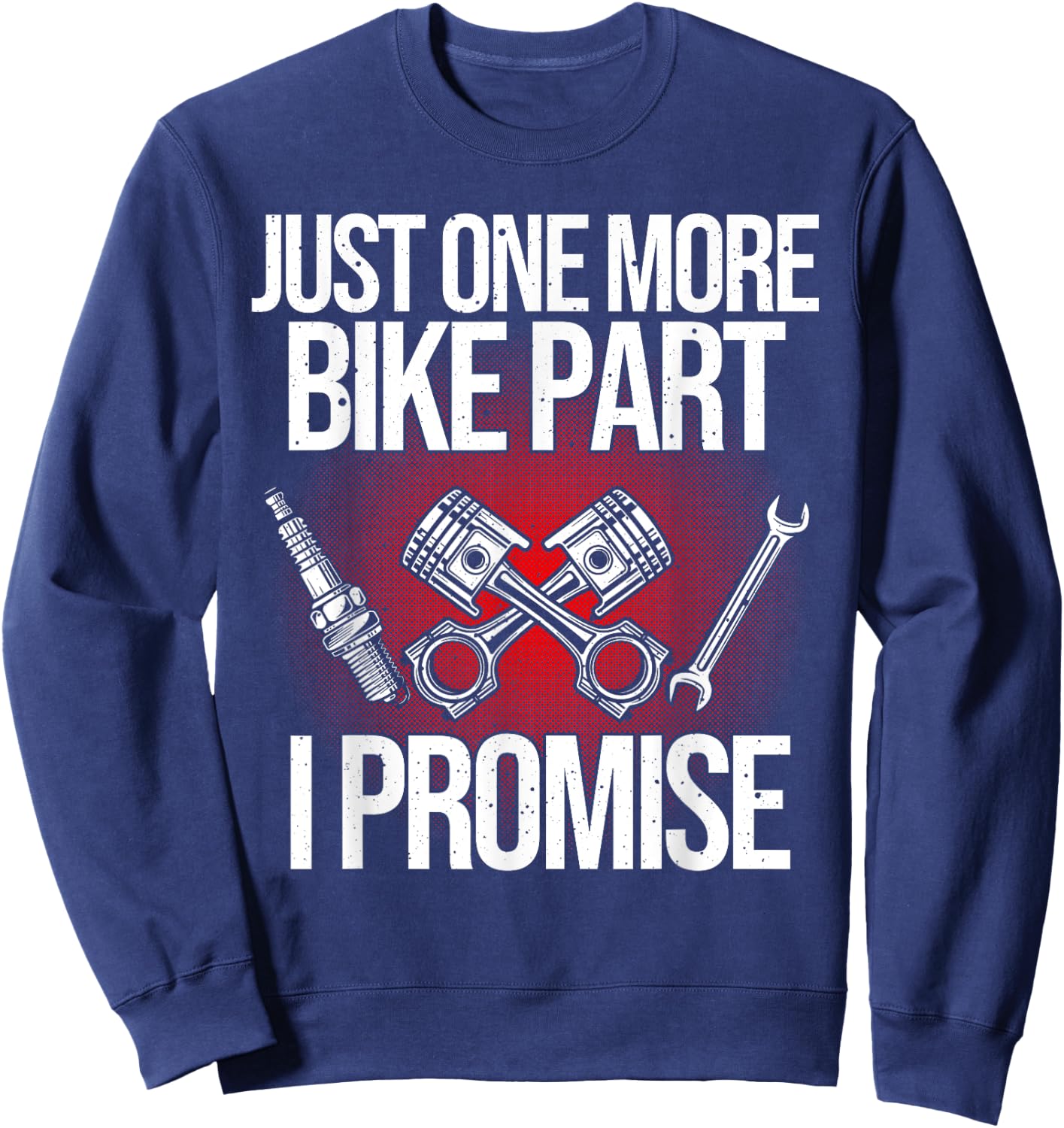 Funny Motorcycle Mechanic Gift Motorbike Repairman Men Sweatshirt - Sweatshirt | Navy