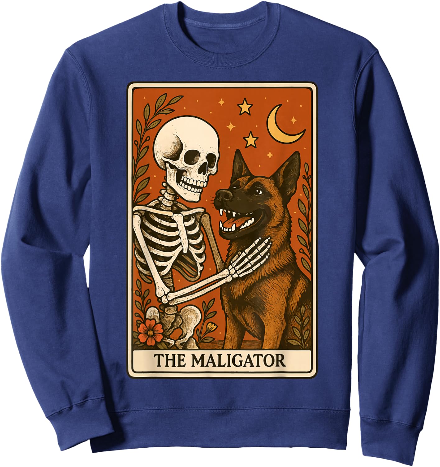 The Maligator Tarot Card Sweatshirt - Sweatshirt | Navy