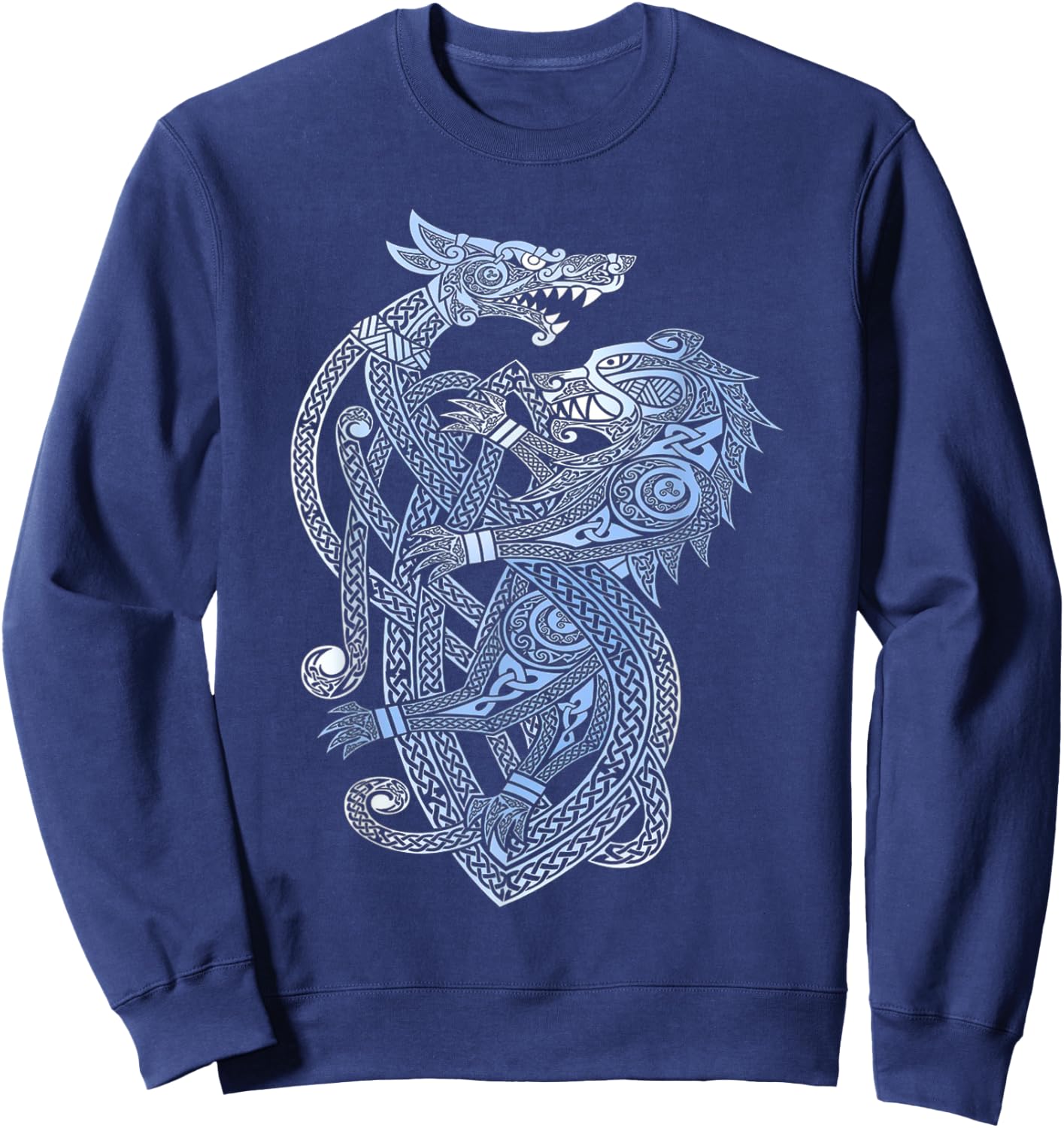 Dragon Bear Viking Valhalla North Myths Sweatshirt - Sweatshirt | Navy
