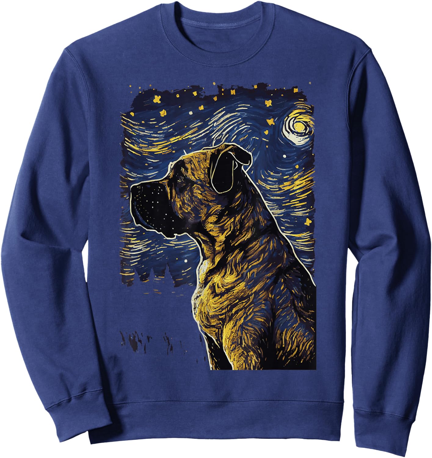 Presa Canario Starry Night Cane Corso Dogo Canario Sweatshirt - Sweatshirt | Navy