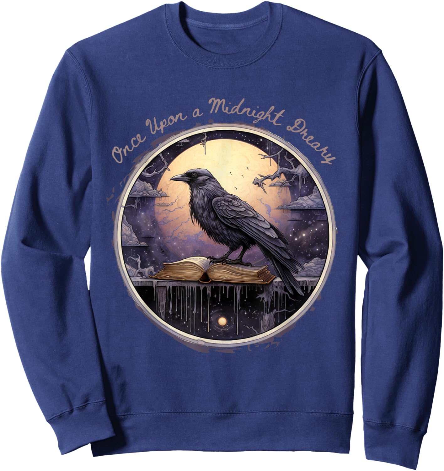 Fantasy Poe Raven: Midnight Rustless Sweatshirt - Sweatshirt | Navy