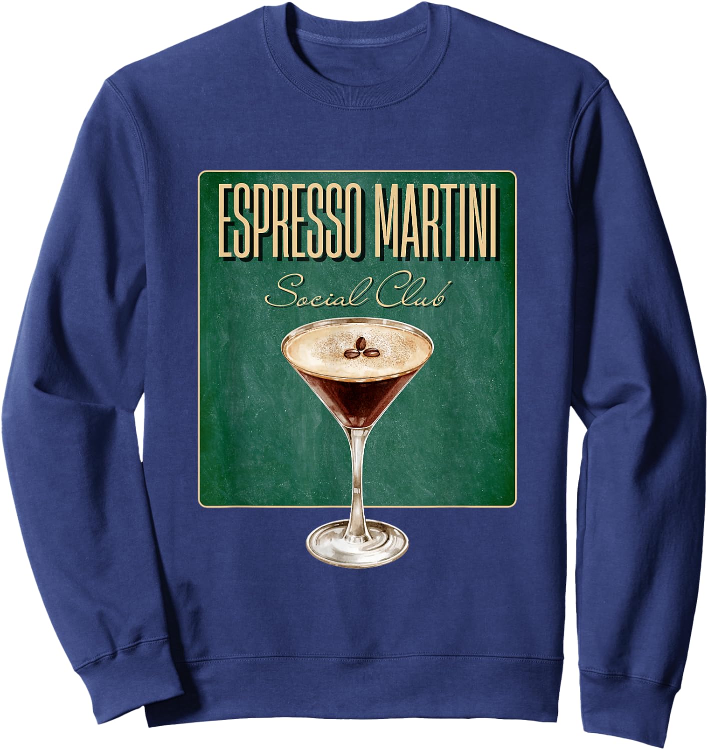 Espresso Martini Social Club | Kaffee Cocktail Cafe Bar Team Sweatshirt - Sweatshirt | Navy