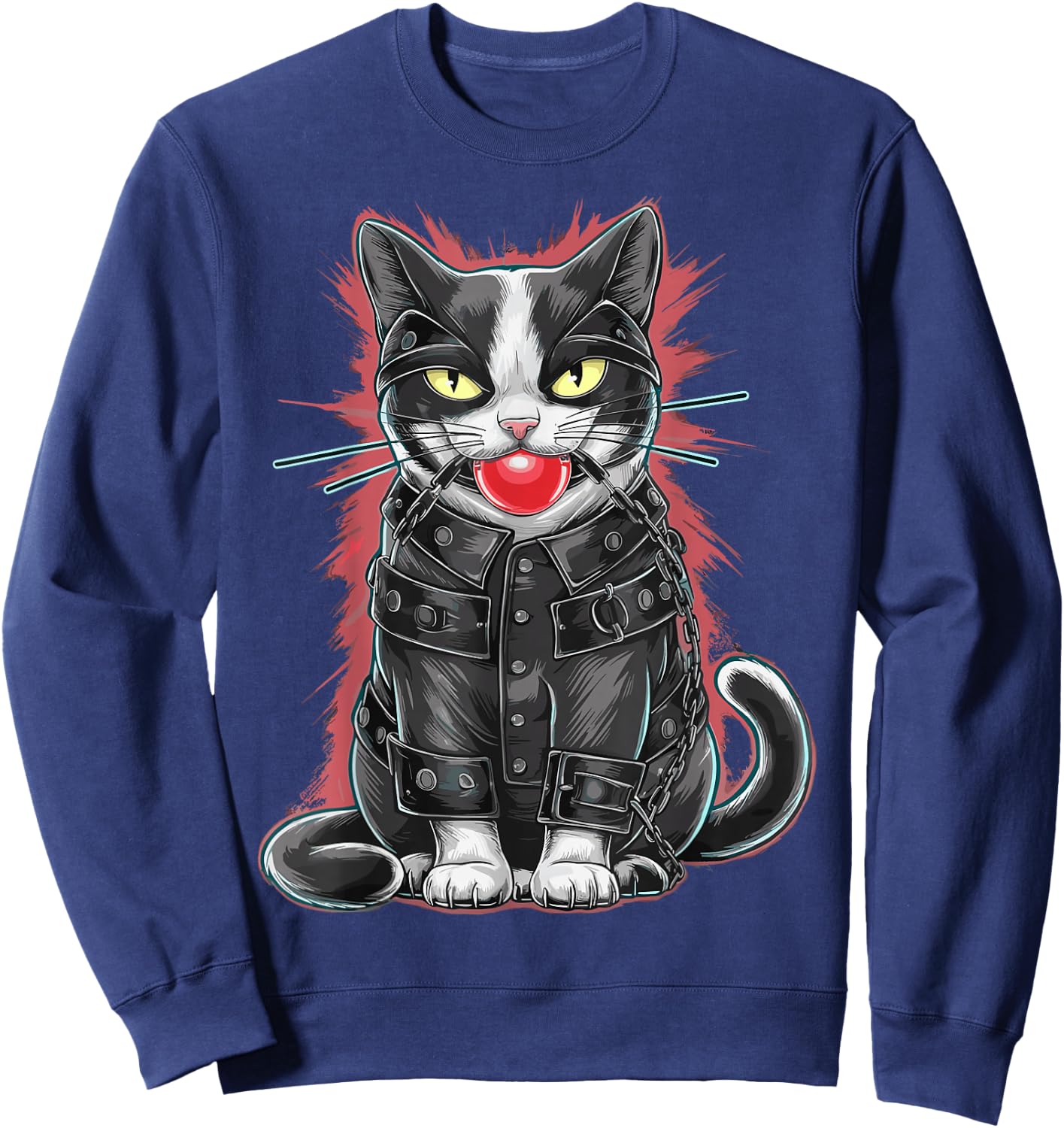 Chat Bondage BDSM and Domination for Fetish Follower , Black, S Sweatshirt - Sweatshirt | Navy