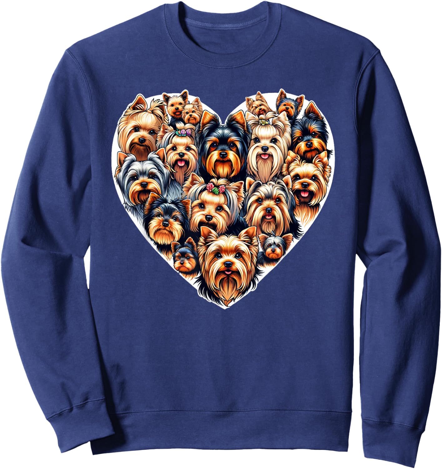 Yorkshire Terrier Dog Yorkie Sweatshirt - Sweatshirt | Navy