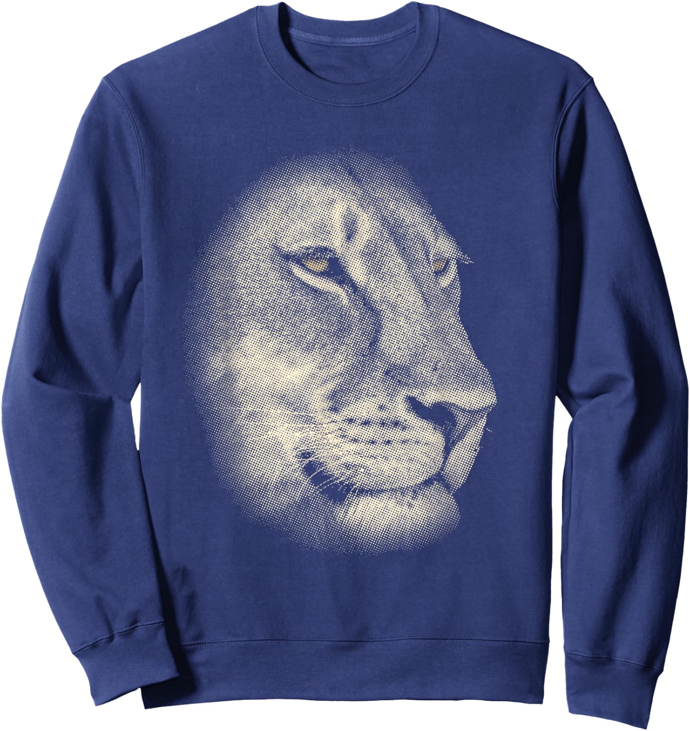 Lioness Face Close-up Perfect Artwork for Lion Fans Sweatshirt - Sweatshirt | Navy