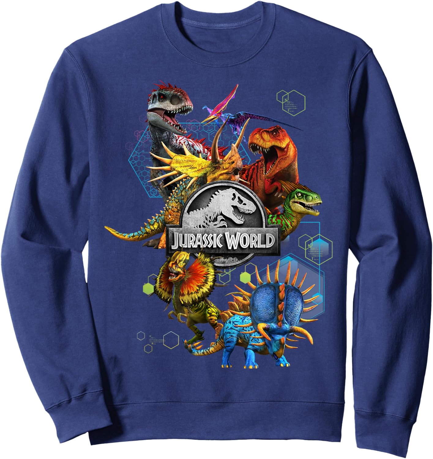 Jurassic World Genetic Dinosaur Mashup Sweatshirt - Sweatshirt | Navy