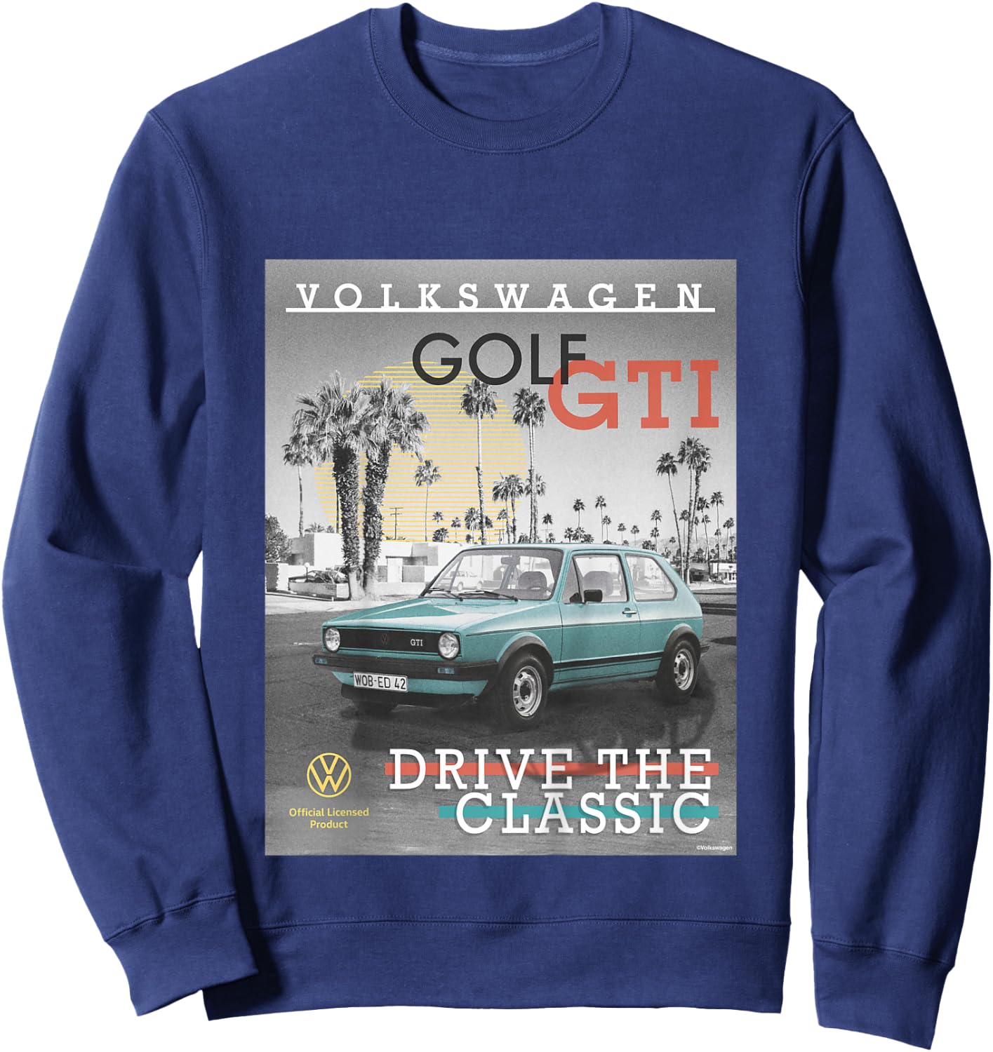 Kids Volkswagen Golf GTI Drive The Classic Kids , Black, S Sweatshirt - Sweatshirt | Navy