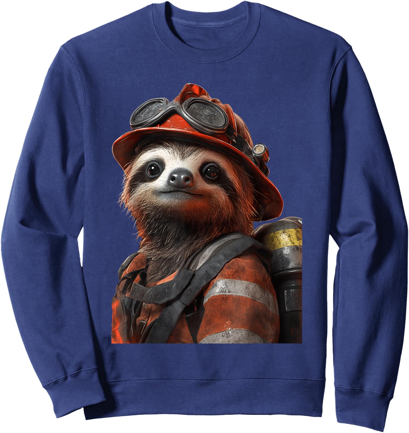 Sloth Firefighter Sweatshirt - Sweatshirt | Navy
