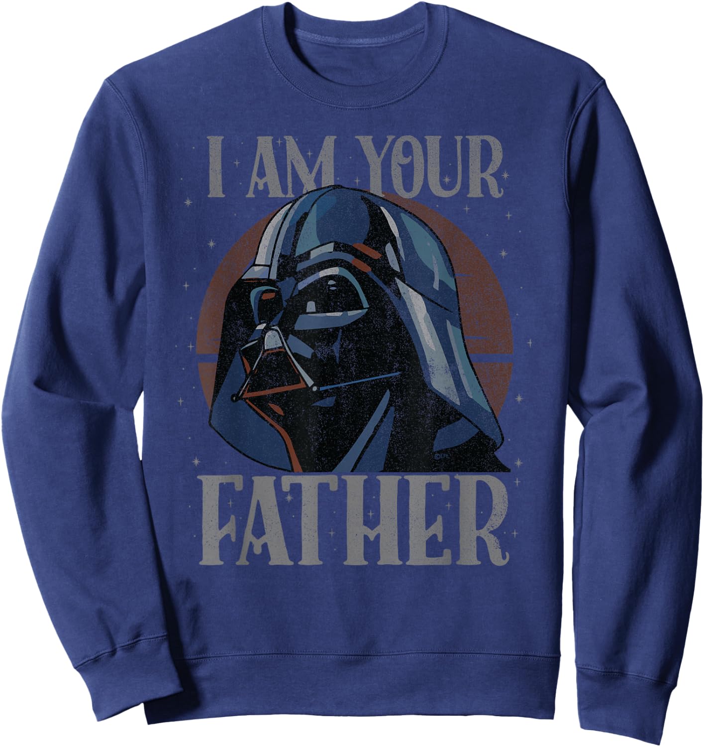 Star Wars Darth Vader Retro with German Text "Ich Bin Dein Vater Sweatshirt - Sweatshirt | Navy