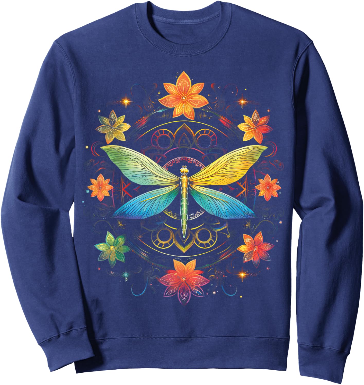 Mandala Chakra Spirituality Spiritual Sweatshirt - Sweatshirt | Navy