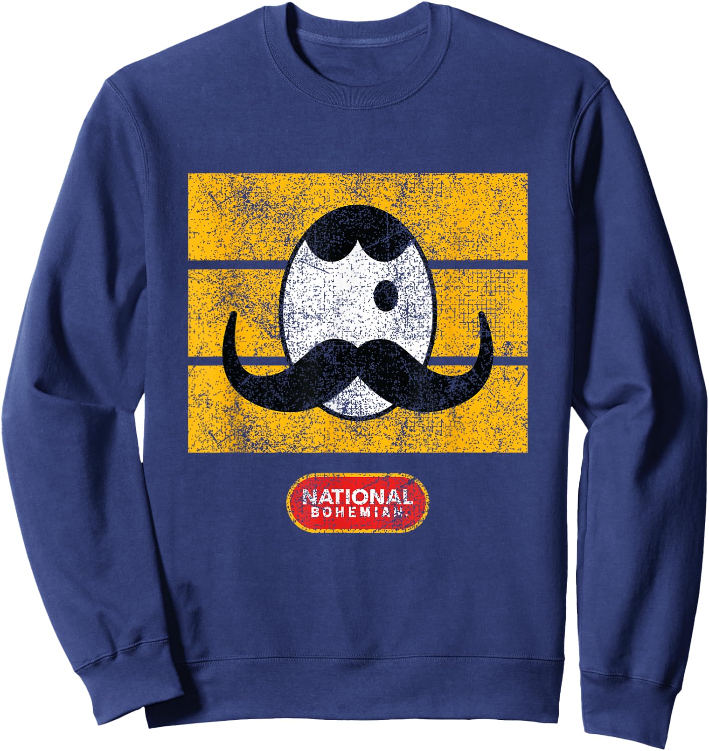 National Bohemian Vintage Style - Retro Logo Sweatshirt - Sweatshirt | Navy