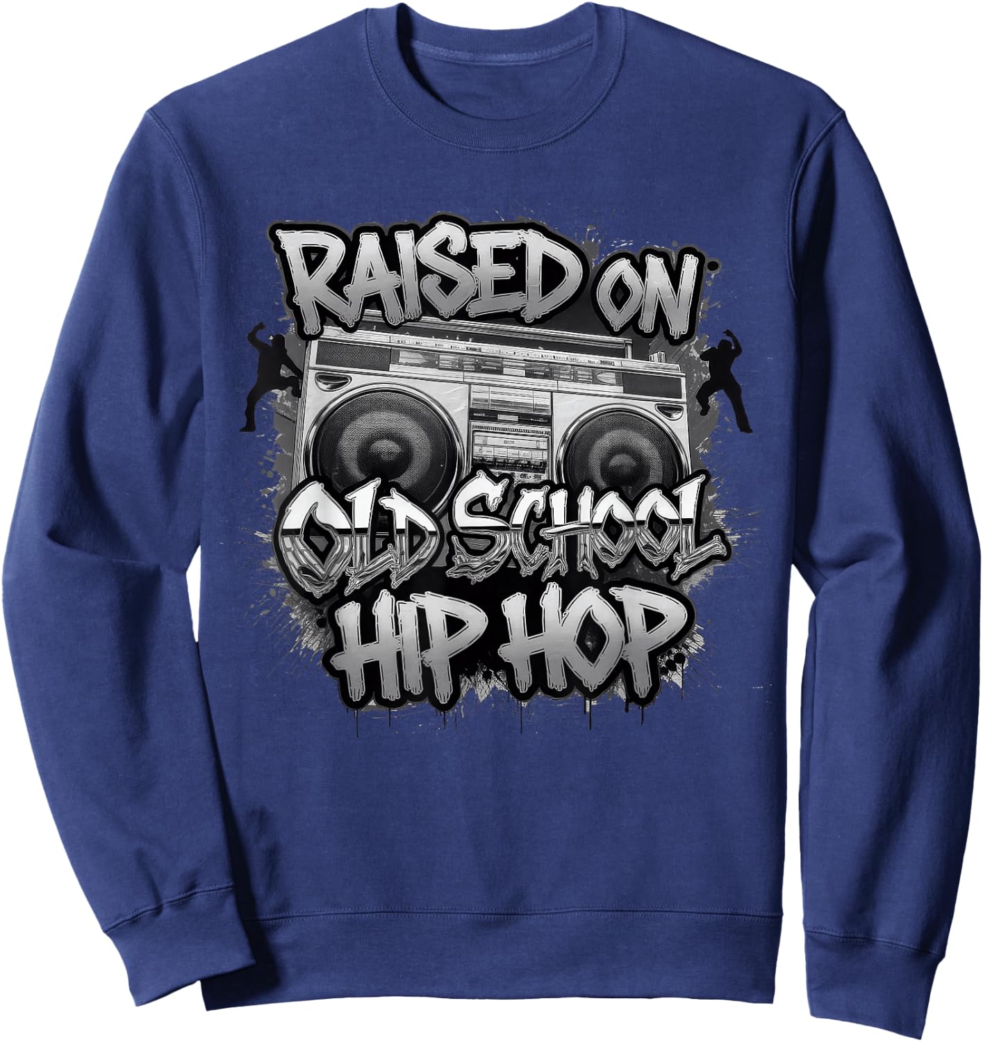 Hiphop Gift Rapper Boys Music Freestyle Beatbox , black Sweatshirt - Sweatshirt | Navy