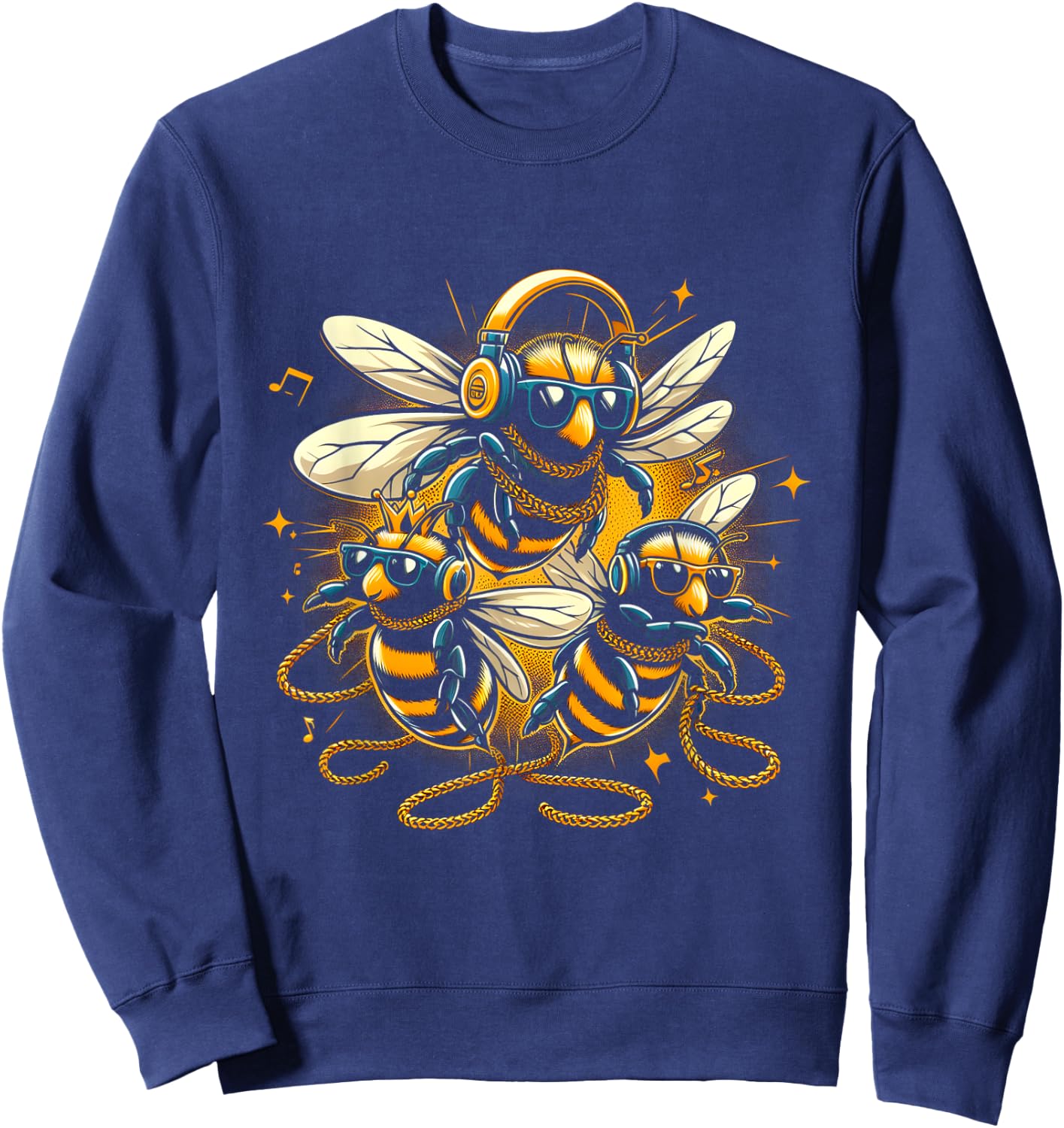 Cool Bees Hip Hop Rap Old School Men Women Kids Sweatshirt - Sweatshirt | Navy