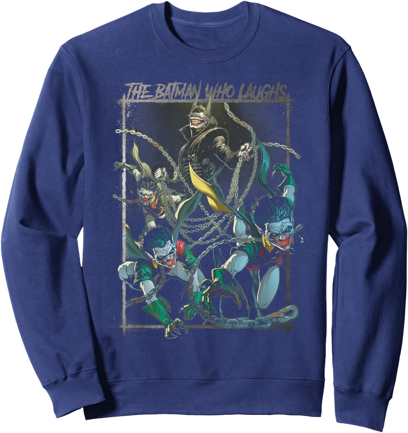 Batman Joker Who Laughs Sweatshirt - Sweatshirt | Navy