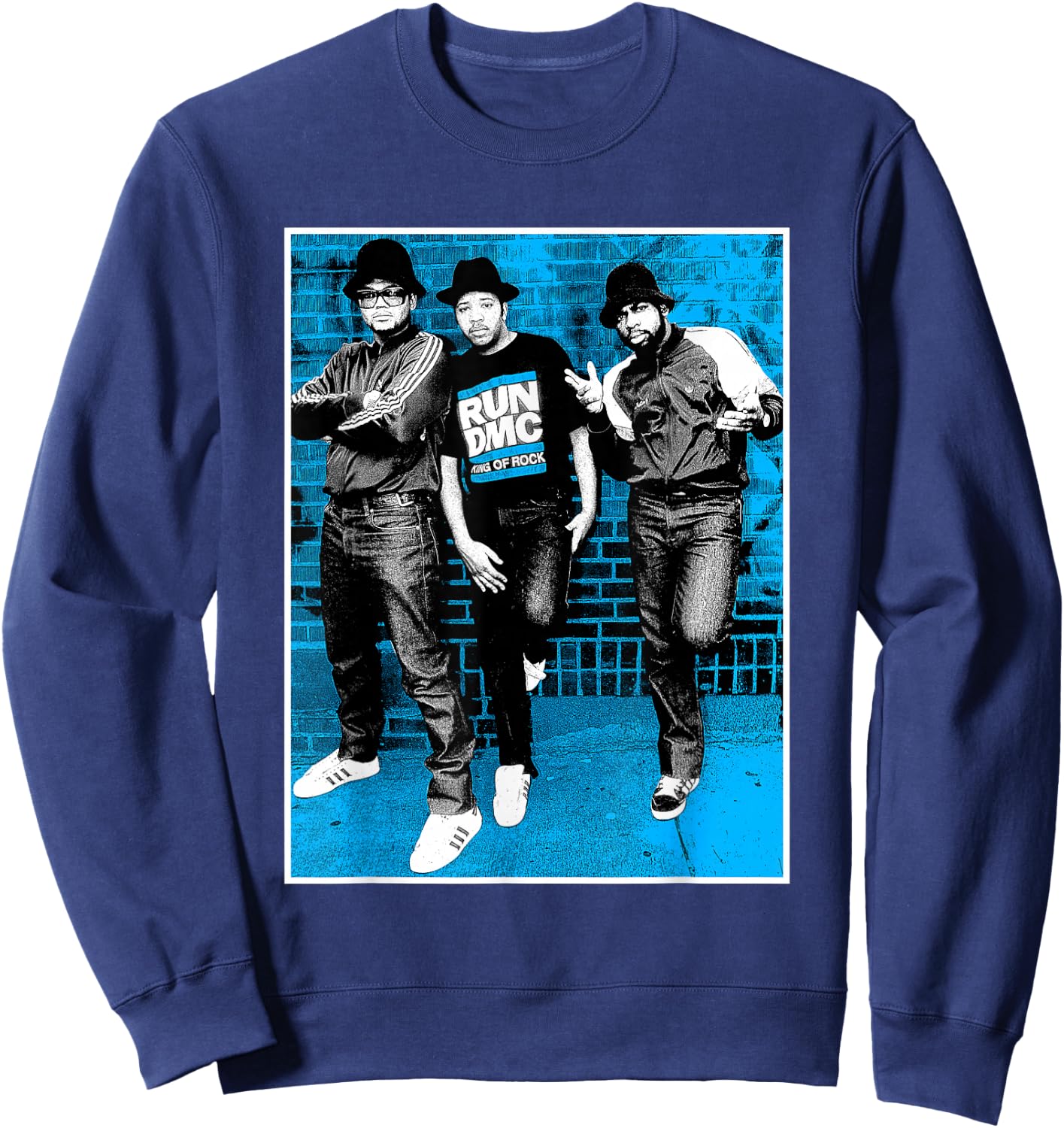 RUN DMC Blue Brick Sweatshirt - Sweatshirt | Navy
