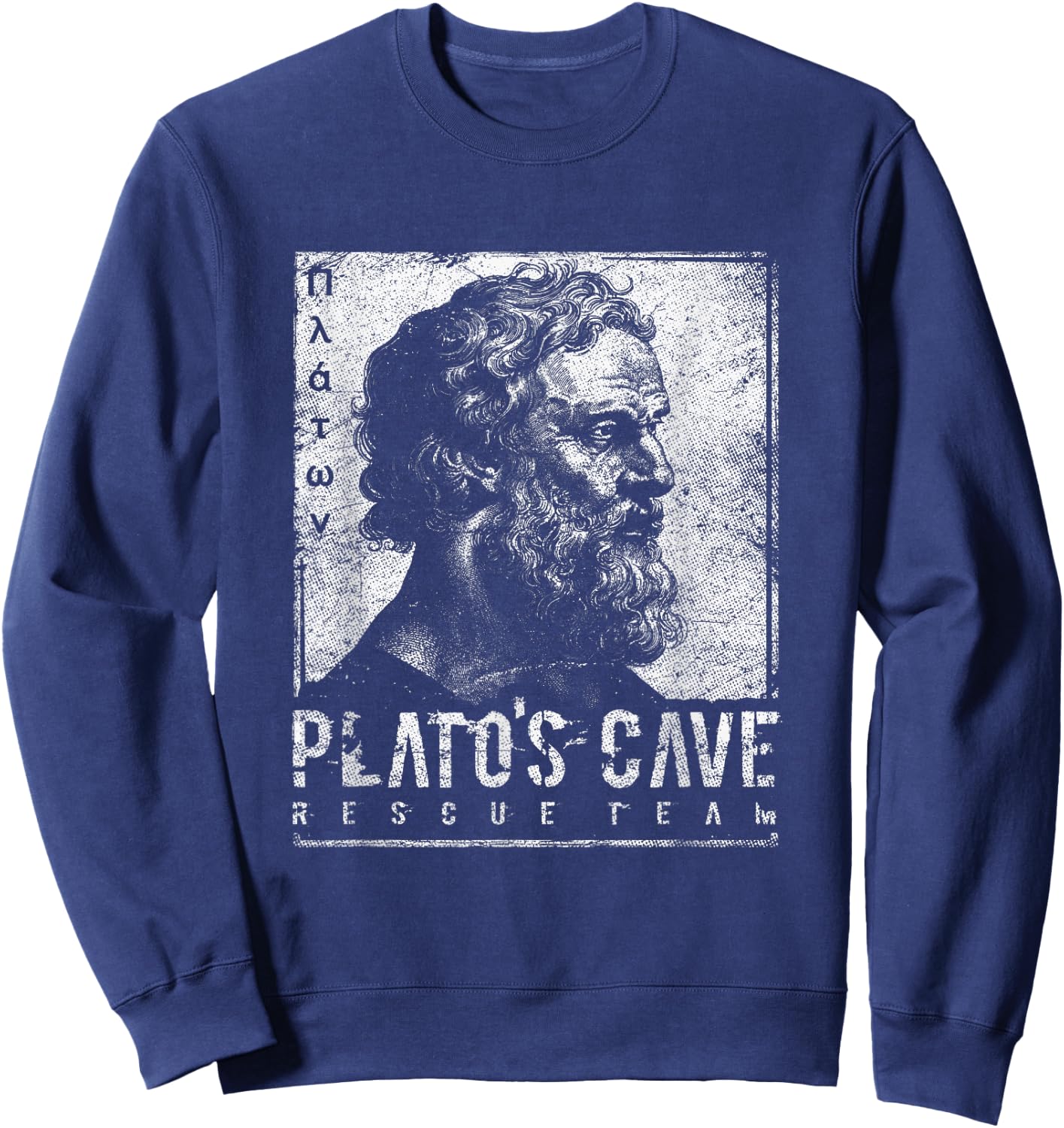 Platos Cave Rescue Team Platons Höhlengleichnis Philosophie Sweatshirt - Sweatshirt | Navy
