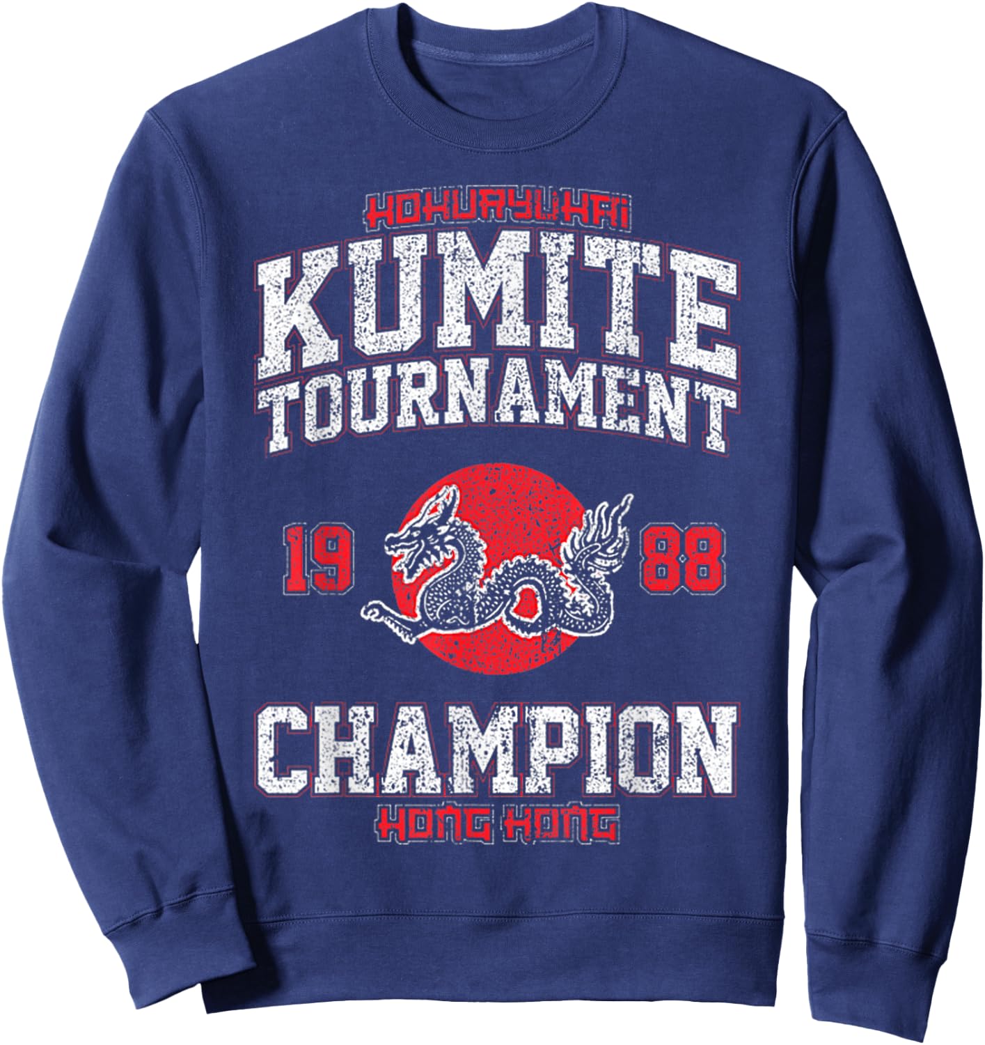 Vintage Kumite Tournament Funny Viral Karate Champion Sweatshirt - Sweatshirt | Navy