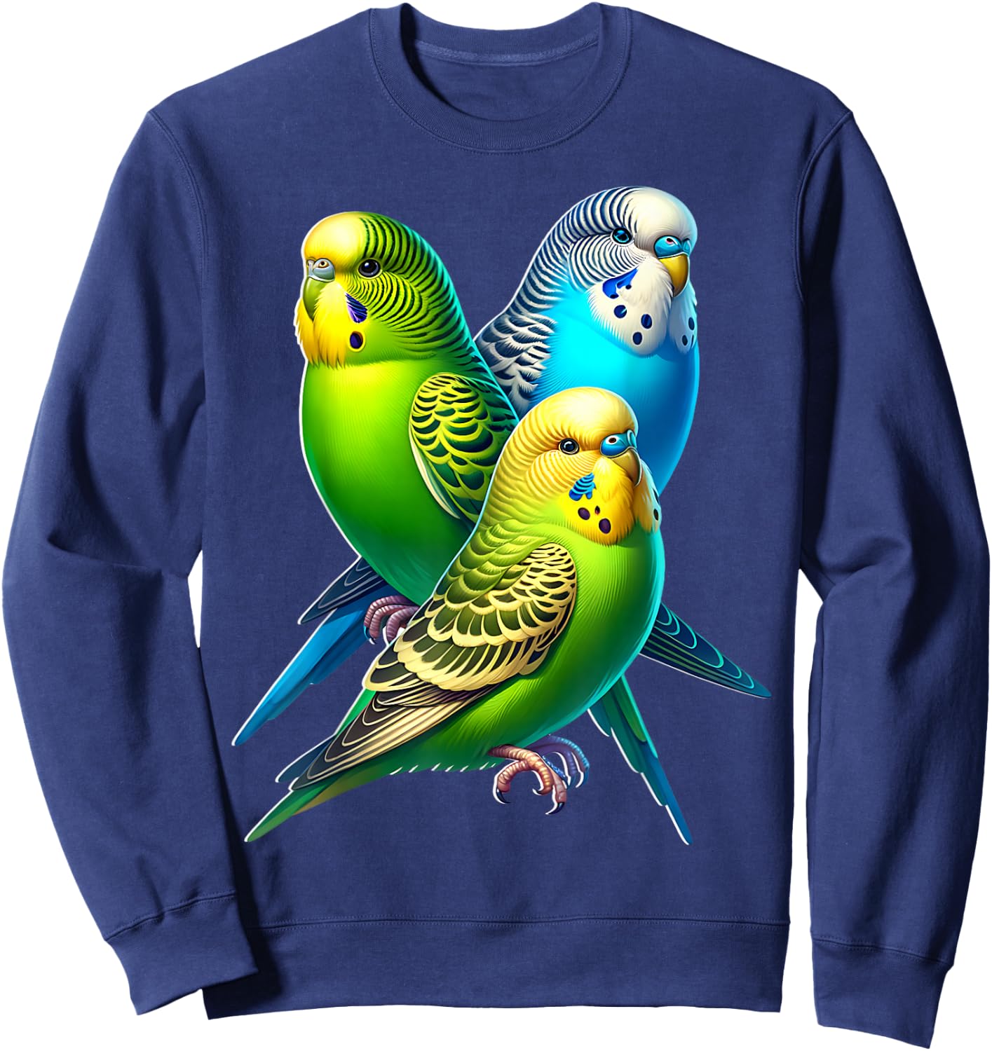 Funny Sayings Budgie , black Sweatshirt - Sweatshirt | Navy