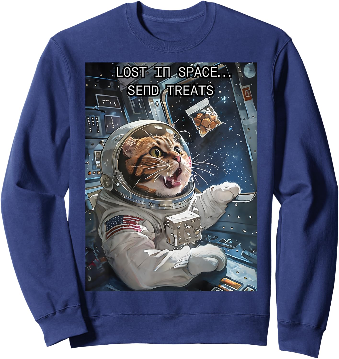 Lost in Space Send Treats Sweatshirt - Sweatshirt | Navy