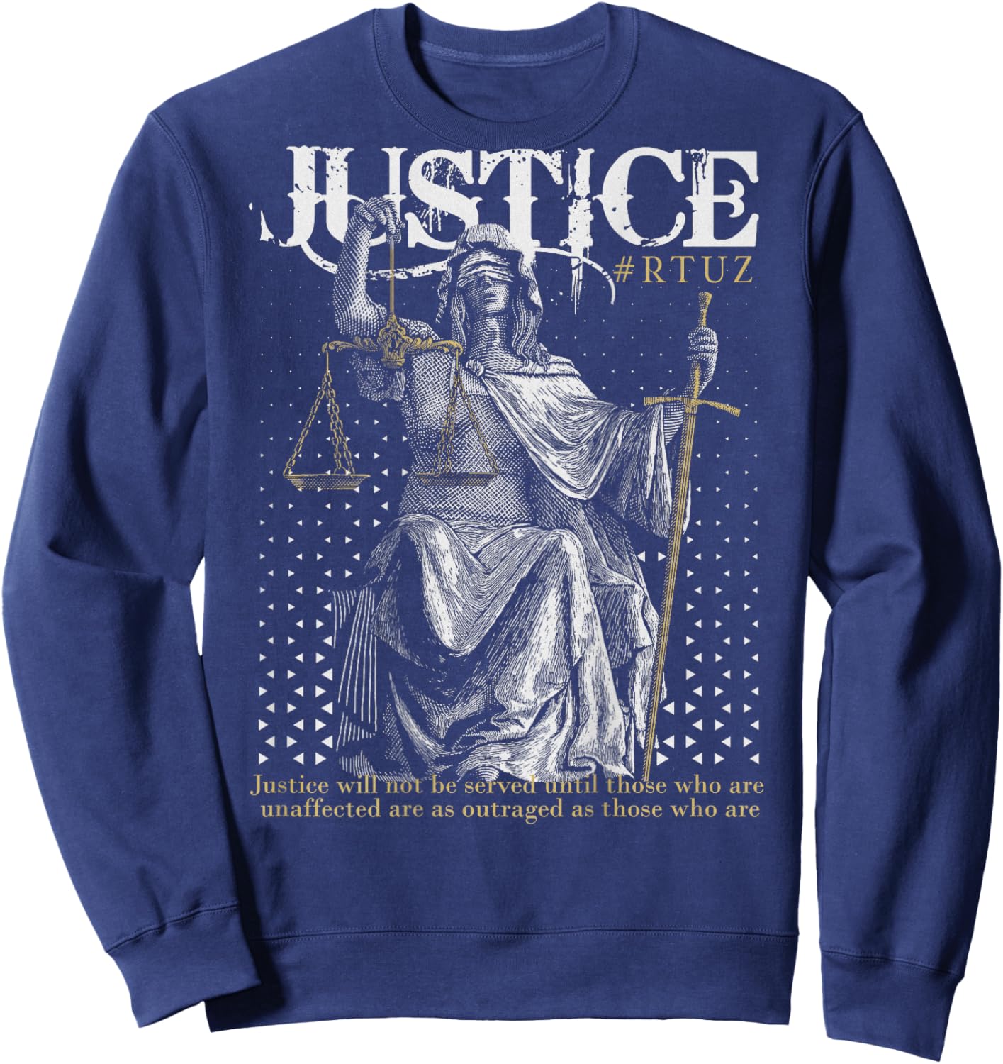 Backprint Streetwear Retro Mode Vintage Fashion Damen Herren Sweatshirt - Sweatshirt | Navy