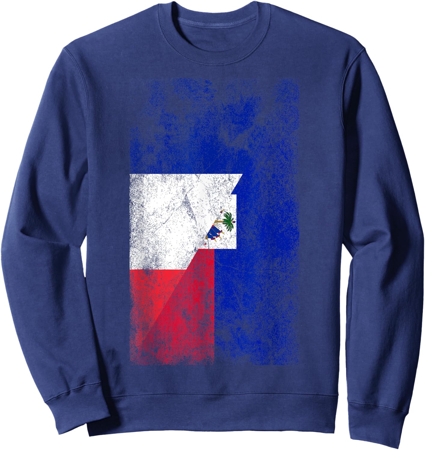 Flags France Haiti - French Haitian , Black, S Sweatshirt - Sweatshirt | Navy