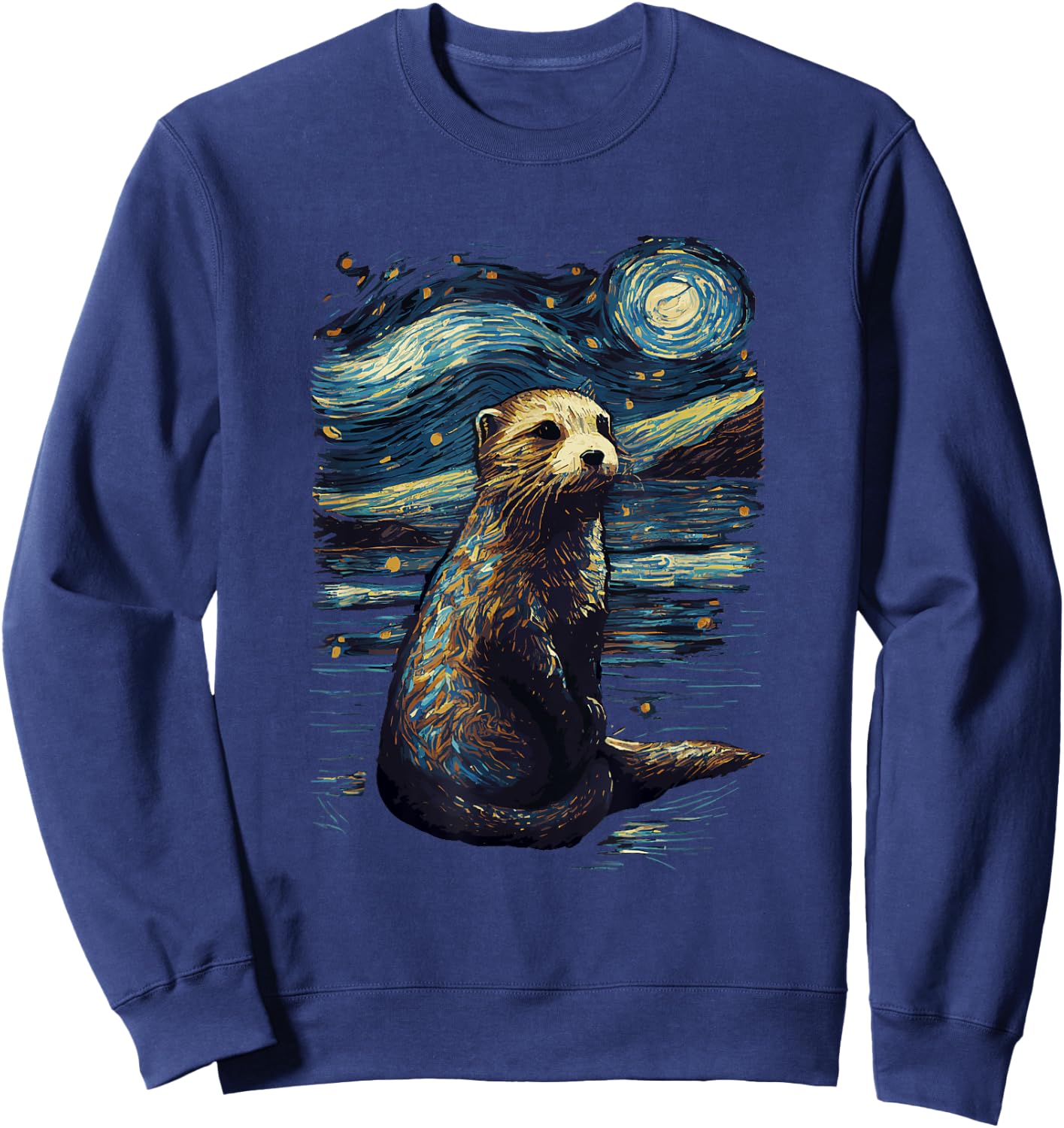 Otter Starry Night Sweatshirt - Sweatshirt | Navy