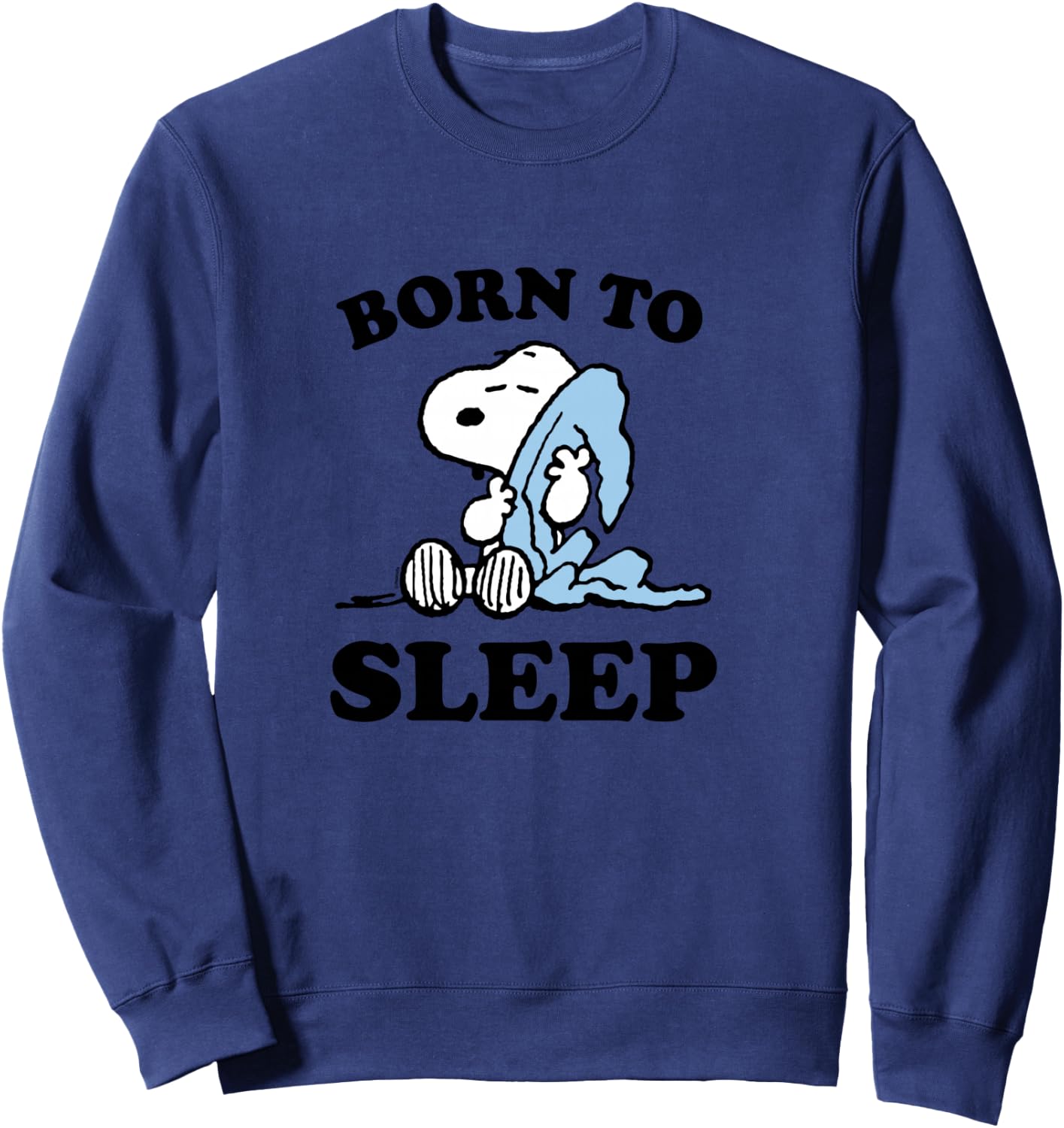Peanuts - Snoopy Born To Sleep long-sleeved shirt, gray Sweatshirt - Sweatshirt | Navy