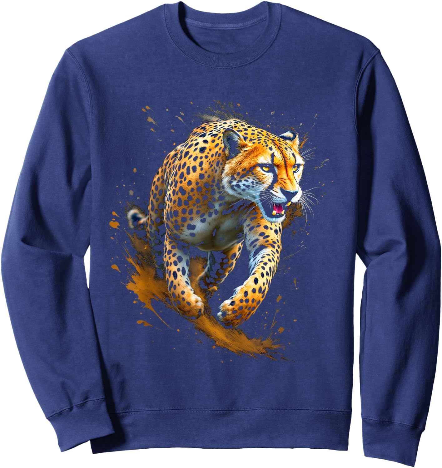 Cheetah Sweatshirt - Sweatshirt | Navy