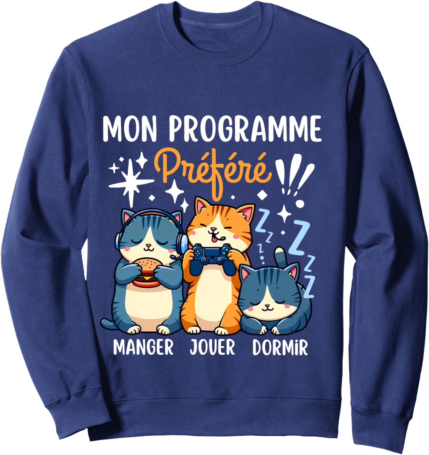 Gift for Teenagers Gamer Boy Geek Humour Christmas , Black, S Sweatshirt - Sweatshirt | Navy