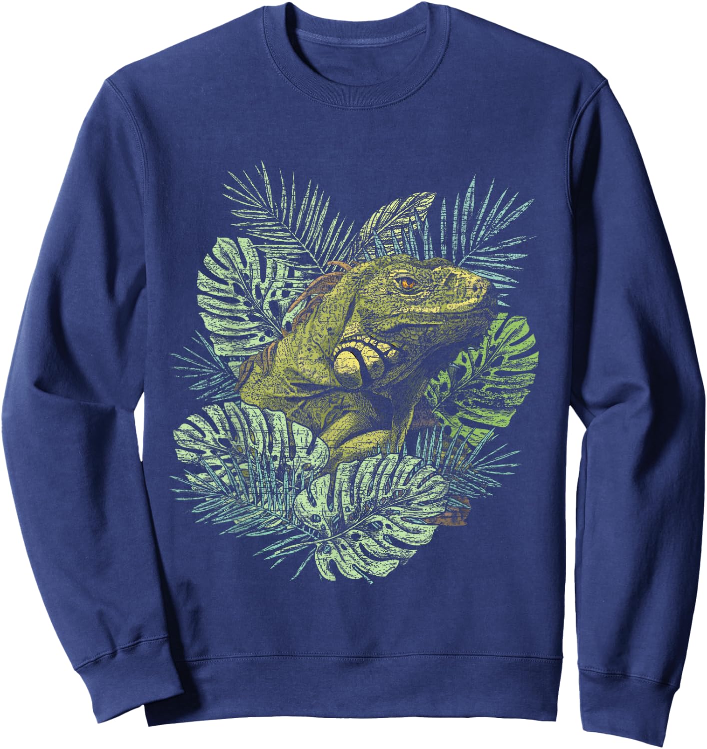 Zoo Keeper Lizard Lover Gift Iguana Sweatshirt - Sweatshirt | Navy