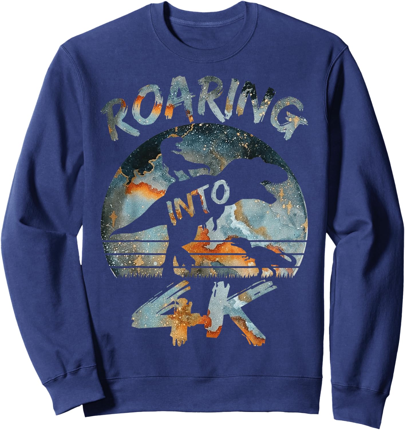 Full of Fun in 4K Back To School 4K Boys Sweatshirt - Sweatshirt | Navy